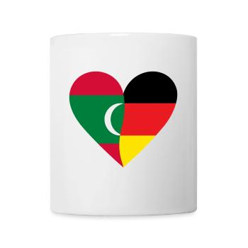 Maldives Germany Heart - Tasse - Weiß - Vorne