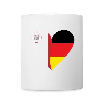 Malta Germany Heart - Tasse - Weiß - Vorne