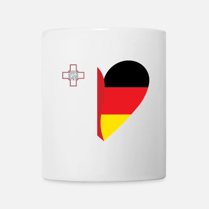 Malte Allemagne Cœur - Mug blanc - blanc