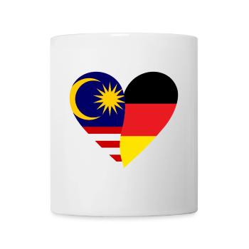 Malaysia Germany Heart - Tasse - Weiß - Vorne