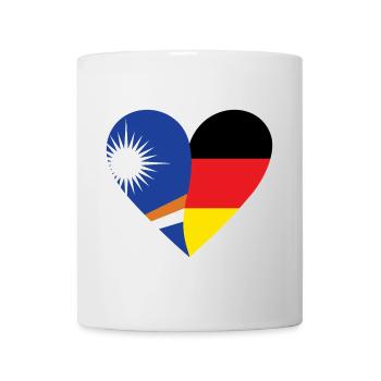 Îles Marshall, Allemagne, Cœur - Mug blanc - blanc - Devant