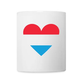 Cœur luxembourgeois - Mug blanc - blanc - Devant