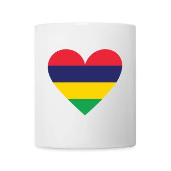 Cœur de l’île Maurice - Mug blanc - blanc - Devant
