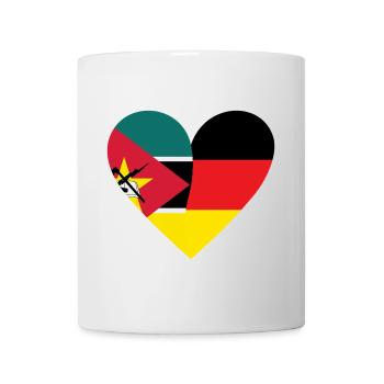 Mozambique Germany Heart - Mug - white - Front