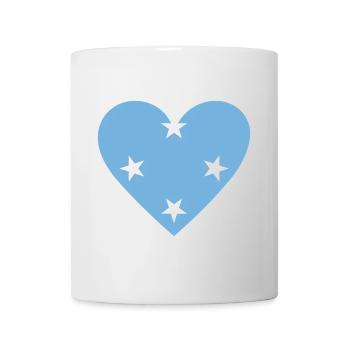 Micronesia Heart - Tasse - Weiß - Vorne