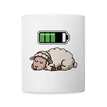 Sheep Sleeping Recharging Night Bedtime - Tasse - Weiß - Vorne