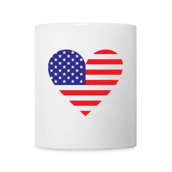 USA Heart - Mug - white - Front