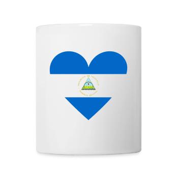 Nicaragua Cœur - Mug blanc - blanc - Devant