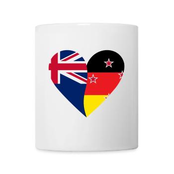 Nouvelle-Zélande Allemagne Cœur - Mug blanc - blanc - Devant