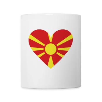 North Macedonia Heart - Tasse - Weiß - Vorne