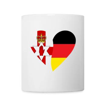 Northern Ireland Germany Heart - Tasse - Weiß - Vorne