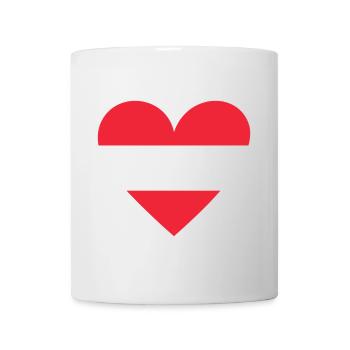Austria Heart - Mug - white - Front