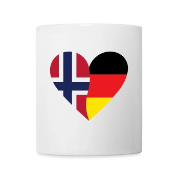 Norway Germany Heart - Mug - white - Front