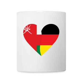 Oman Germany Heart - Tasse - Weiß - Vorne