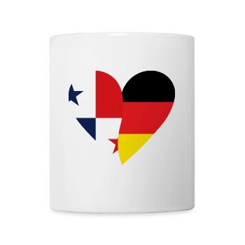 Panama Allemagne Cœur - Mug blanc - blanc - Devant