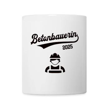 Betonbauerin 2025 Beruf Betonbauer Betonbau - Tasse - Weiß - Vorne