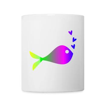 FISCH. SARDINE. APRILSCHERZ. MEER. OZEAN - Tasse - Weiß - Vorne