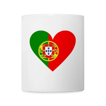 Cœur Portugal - Mug blanc - blanc - Devant