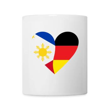 Philippines Germany Heart - Tasse - Weiß - Vorne