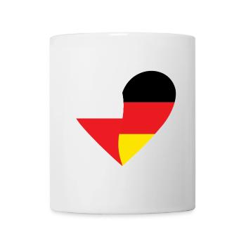 Poland Germany Heart - Tasse - Weiß - Vorne