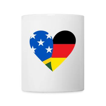 Solomon Islands Germany Heart - Mug - white - Front
