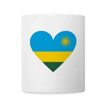 Rwanda Heart - Tasse - Weiß - Vorne