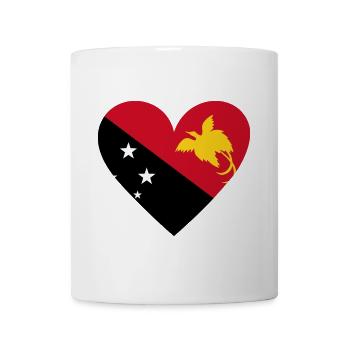 Papua New Guinea Heart - Tasse - Weiß - Vorne
