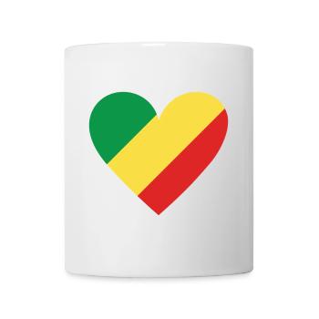 Republic of the Congo Heart - Tasse - Weiß - Vorne