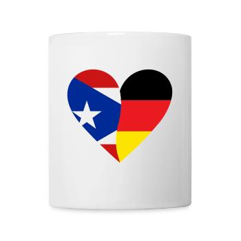 Puerto Rico Germany Heart - Tasse - Weiß - Vorne
