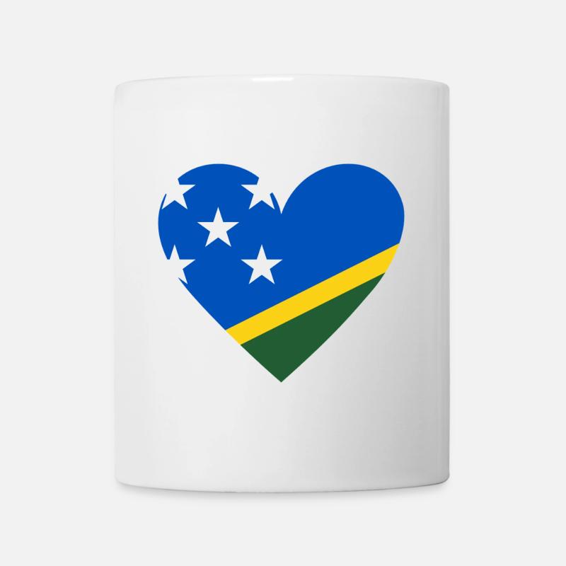 Îles Salomon Cœur - Mug blanc - blanc