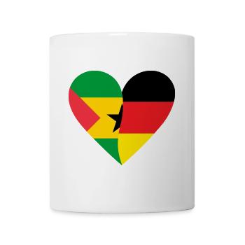Sao Tomé-et-Príncipe, Allemagne, Cœur - Mug blanc - blanc - Devant
