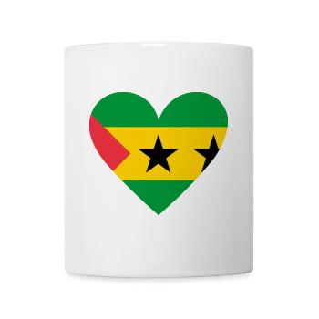 Cœur de Sao Tomé-et-Principe - Mug blanc - blanc - Devant