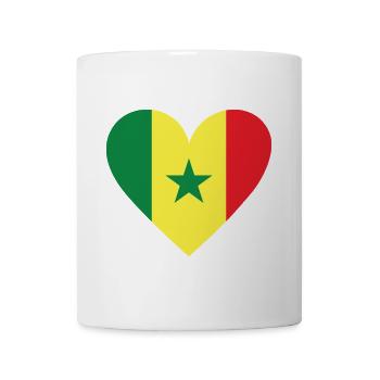 Sénégal Cœur - Mug blanc - blanc - Devant