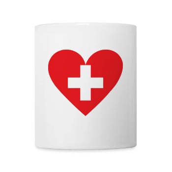 Switzerland Heart - Mug - white - Front