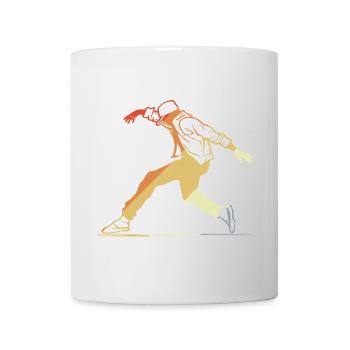 Retro Breakdancing - Tasse - Weiß - Vorne
