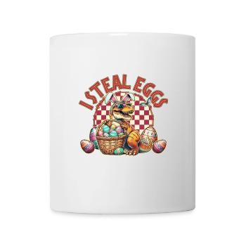I Steal Eggs T Rex Easter - Mug - white - Front