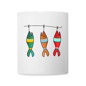 FISH. APRIL FOOL. HOLIDAY. SUMMER. HUMOR - Mug - white - Front
