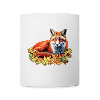 Rotfuchs im Herbst - Tasse - Weiß - Vorne