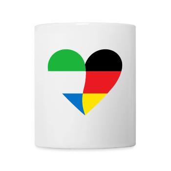 Sierra Leone Germany Heart - Tasse - Weiß - Vorne