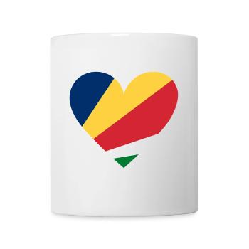 Seychelles Heart - Mug blanc - blanc - Devant