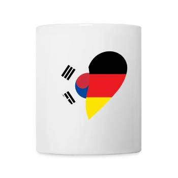 Corée du Sud Allemagne Cœur - Mug blanc - blanc - Devant