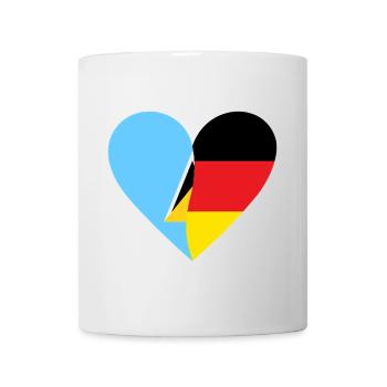 Sainte-Lucie Allemagne Cœur - Mug blanc - blanc - Devant