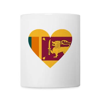 Sri Lanka Cœur - Mug blanc - blanc - Devant
