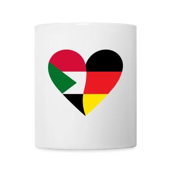 Sudan Germany Heart - Mug - white - Front