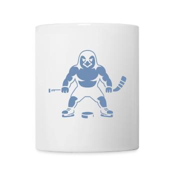 Pinguin Eishockey Spieler Minimalistisch  - Tasse - Weiß - Vorne