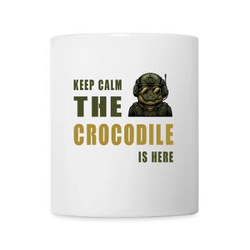 Crocodile in Action – Keep Calm - Mug - white - Front