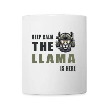 Taktisches Lama – Keep Calm Style - Tasse - Weiß - Vorne