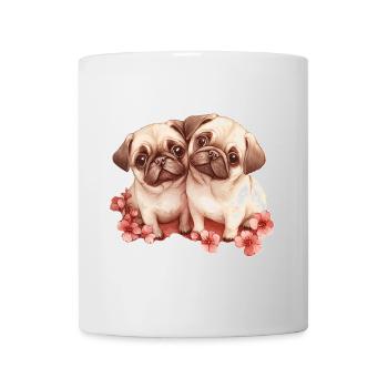 Mops - Tasse - Weiß - Vorne