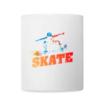 SKATE - Urban-Retro-Design - Tasse - Weiß - Vorne