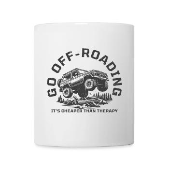 Funny Off-Roading Quote Cheaper Than Therapy - Mug - white - Front